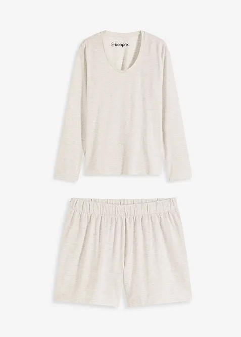 Lehk&eacute; kr&aacute;tk&eacute; pyžamo z měkk&eacute;ho materi&aacute;lu, bonprix