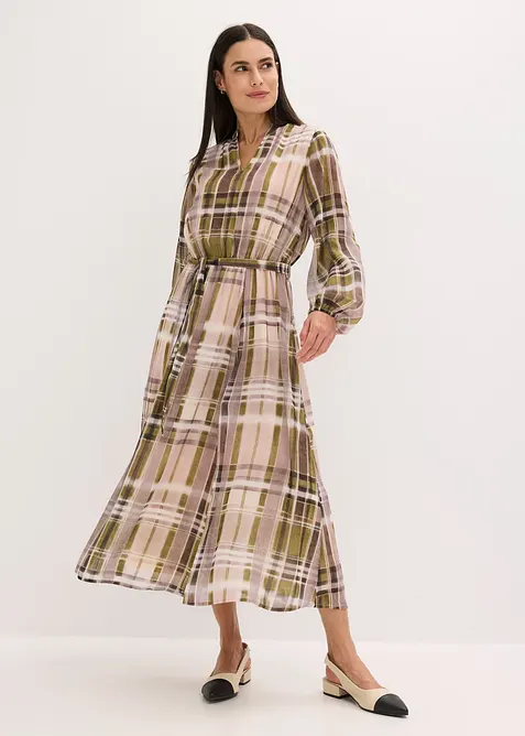 Šifónové šaty s vázačkou, bonprix