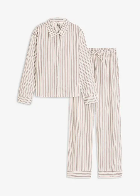 Domácí volnočasová souprava z tkané bavlny, oversize, bonprix