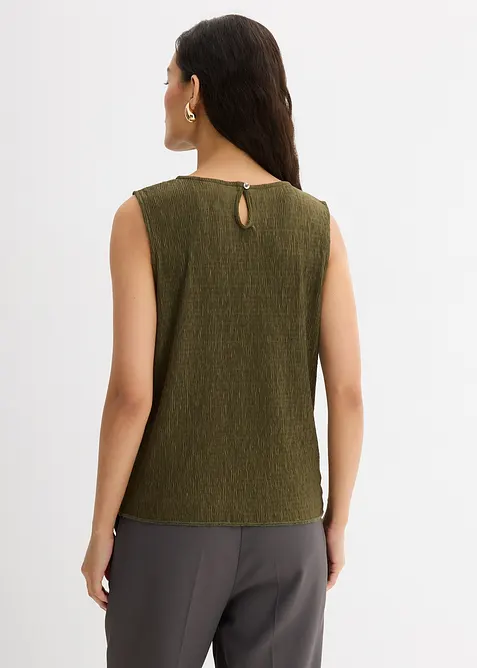 Top ze strukturovaného materiálu se zmačkanou úpravou, bonprix