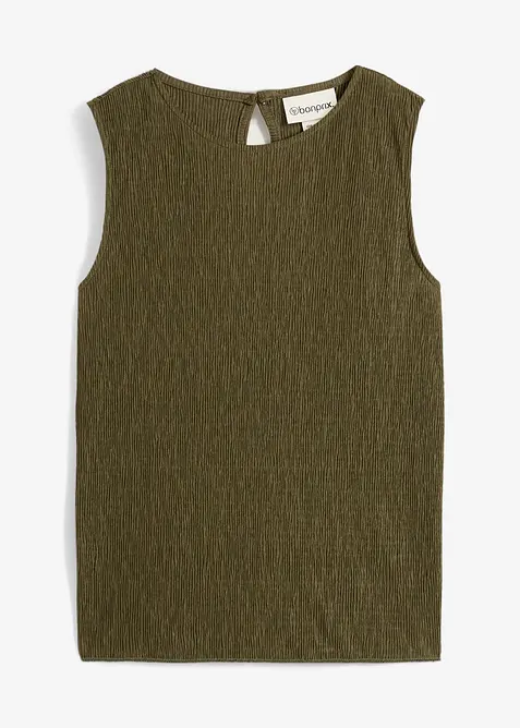 Top ze strukturovaného materiálu se zmačkanou úpravou, bonprix