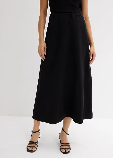 Midi sukně z pohodlného Punto di Roma, bonprix