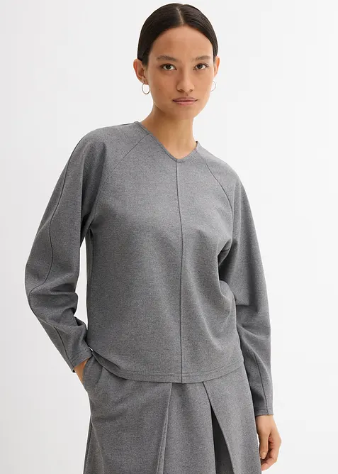 Tričko s dlouhým rukávem z pohodlného Punto di Roma, bonprix