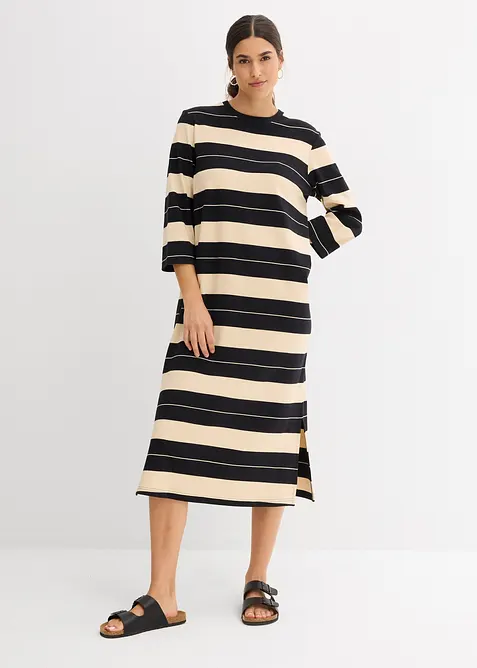 Úpletové šaty z čisté bavlny, bonprix