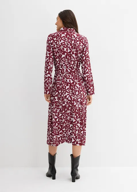 Košilové šaty ze splývavé viskózy, bonprix