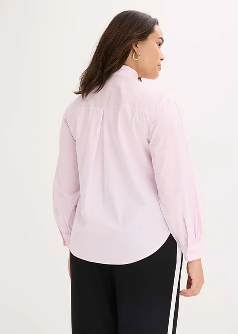 Košilová halenka se štrasovou aplikací, bonprix