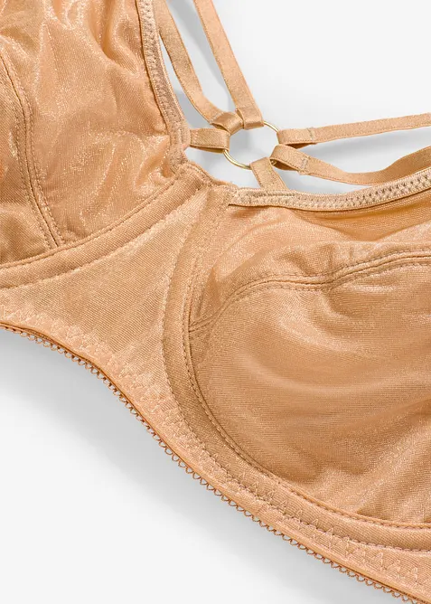 Zmenšovací podprsenka s třpytivým materiálem, bonprix