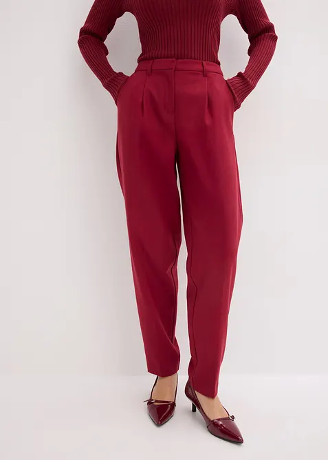 Látkové kalhoty ve střihu Barrel, bonprix