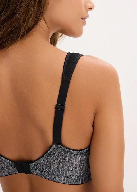 Odlehčující podprsenka bez kostic, s polstrovanými ramínky, bonprix