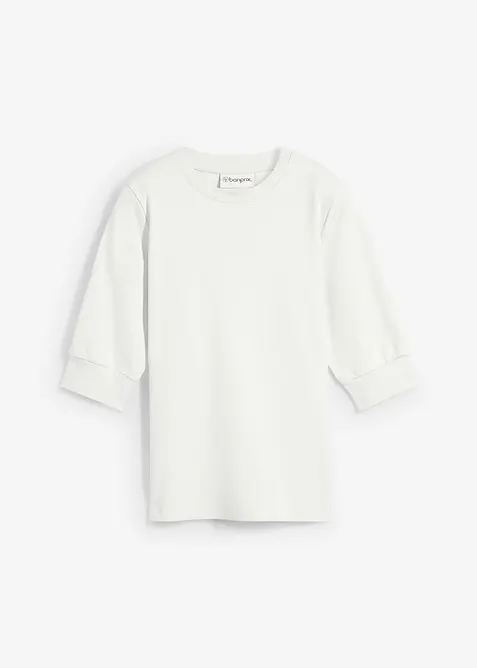 Tričko s nabíranými rukávy, bonprix