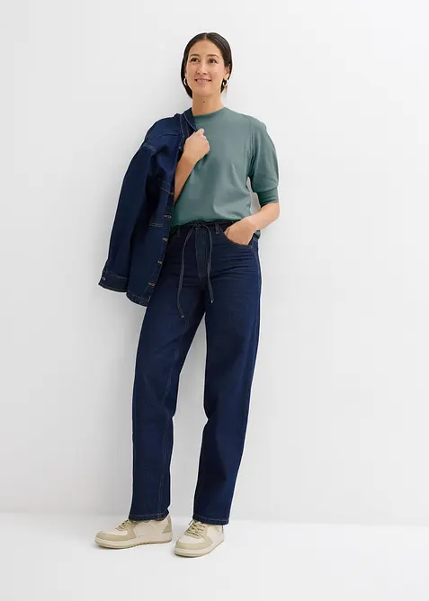 Tričko s nab&iacute;ran&yacute;mi ruk&aacute;vy, bonprix