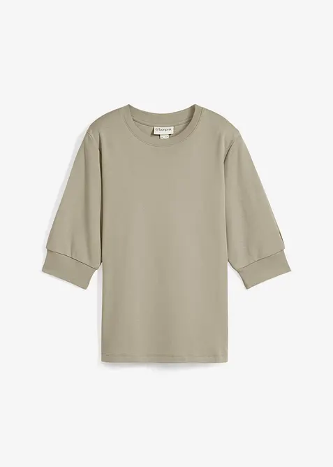 Tričko s nabíranými rukávy, bonprix