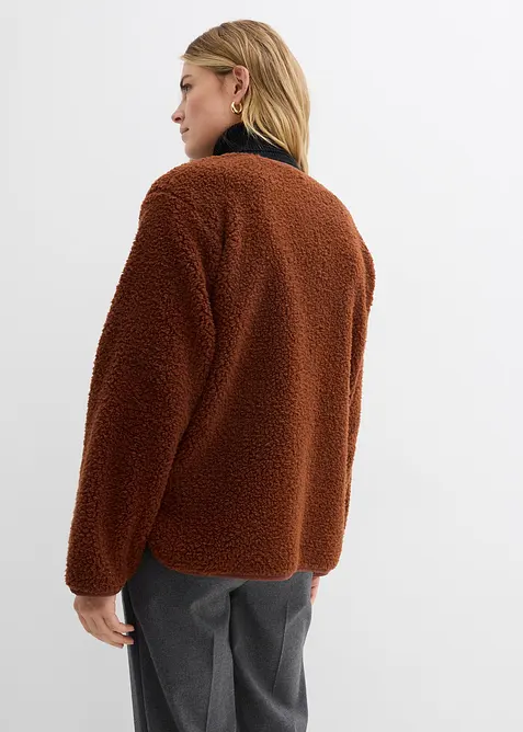 Bunda z medvídkového flísu, bonprix