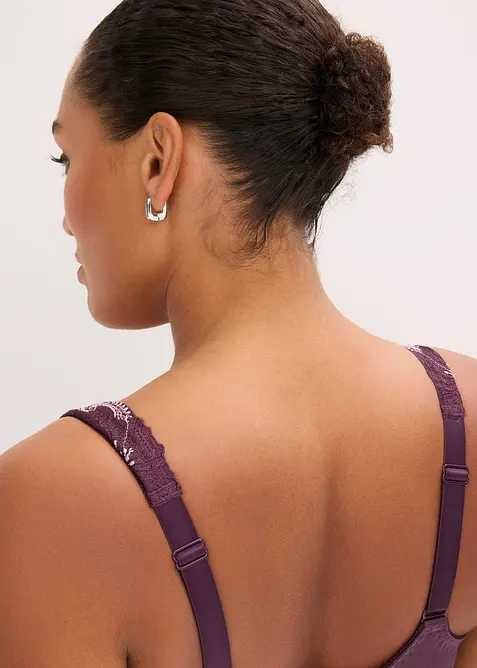 Odlehčující podprsenka bez kostic, s polstrovanými ramínky, bonprix