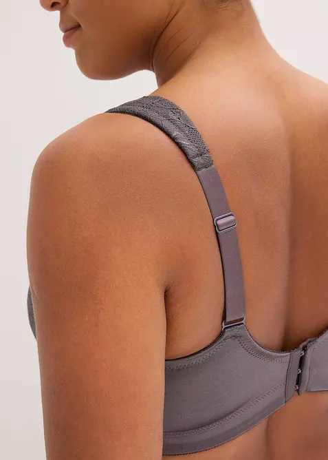 Odlehčující podprsenka bez kostic, s polstrovanými ramínky, bonprix
