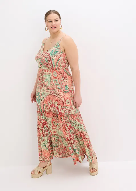 Žerzejové šaty na ramínka, z měkké viskózové směsi, bonprix