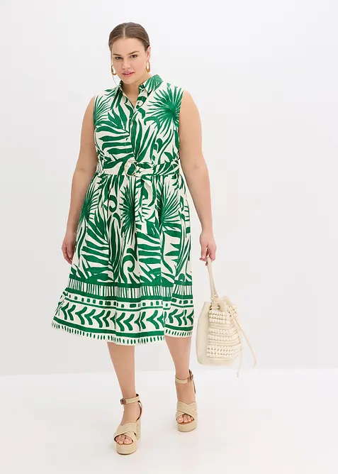 Halenkové šaty ze splývavé viskózy, bonprix