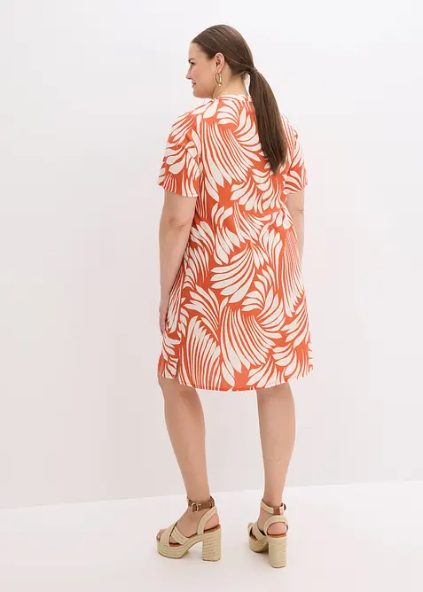 Tunikové šaty ze splývavé viskózy, bonprix