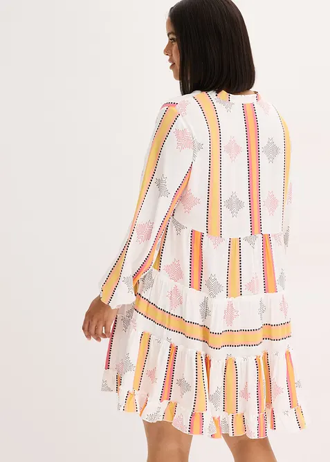 Tunikové šaty ze splývavé viskózy, bonprix