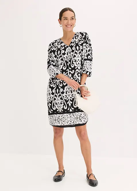 Tunikov&eacute; &scaron;aty ze spl&yacute;vav&eacute; visk&oacute;zy, bonprix