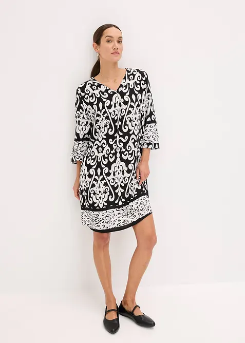 Tunikov&eacute; &scaron;aty ze spl&yacute;vav&eacute; visk&oacute;zy, bonprix