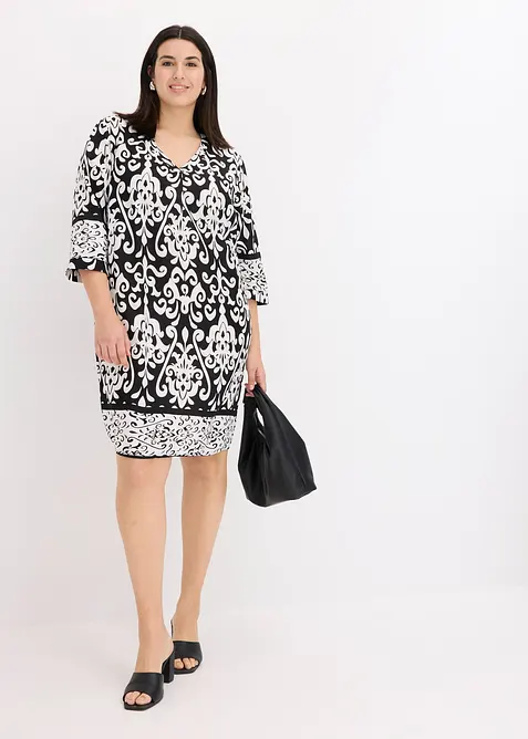 Tunikov&eacute; &scaron;aty ze spl&yacute;vav&eacute; visk&oacute;zy, bonprix