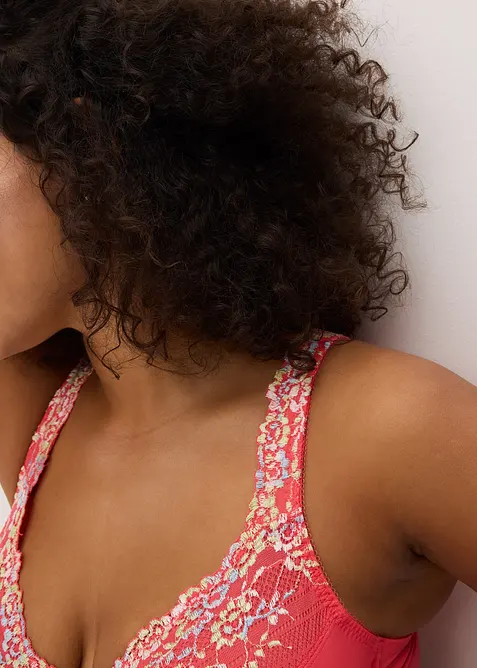 Podprsenka s kosticemi a jemnou krajkou (2 ks v balení), bonprix