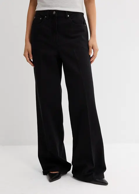 Keprové kalhoty s puky, z čisté bavlny, bonprix