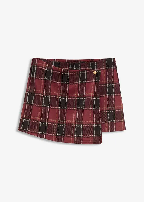 Sukně se &scaron;ortkami, s ozdobn&yacute;m knofl&iacute;kem, bonprix