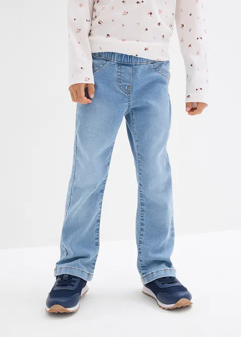 Bootcut džíny s pohodlným pasem, Mid Waist, bonprix