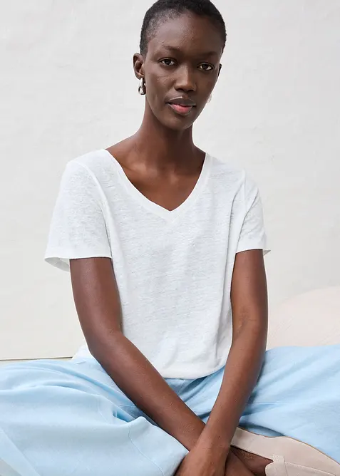 Tričko z čistého lnu, bonprix