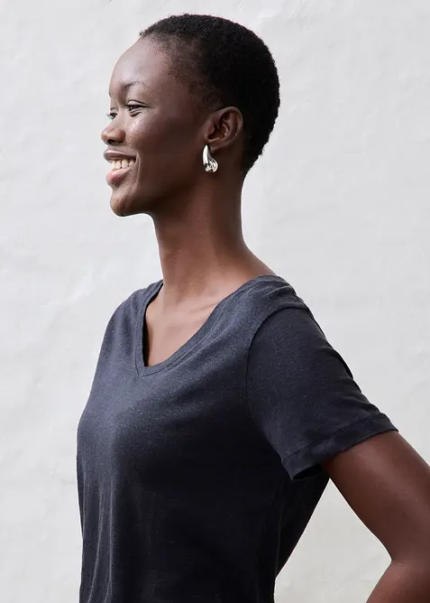 Tričko z čist&eacute;ho lnu, bonprix