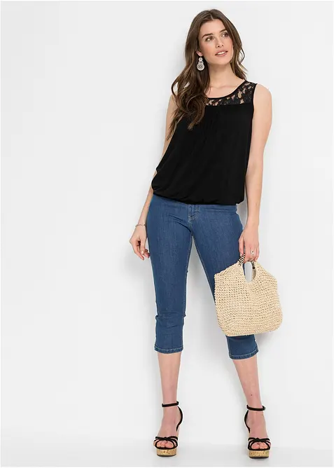 Top z viskózové směsi, bonprix