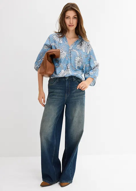 Tuniková halenka z jemné viskózové směsi, bonprix