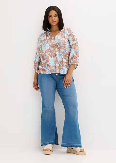 Tuniková halenka z jemné viskózové směsi, bonprix