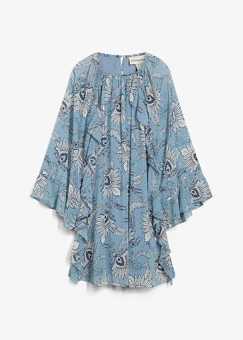 Tunikové šaty ze strukturovaného šifonu, bonprix