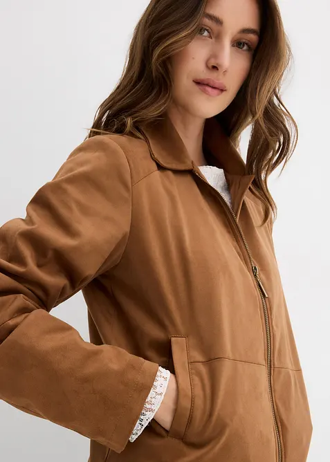 Bunda z umělé velurové kůže, bonprix