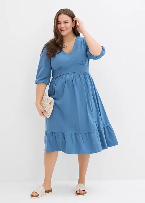 Žerzejové šaty z čisté bavlny, bonprix