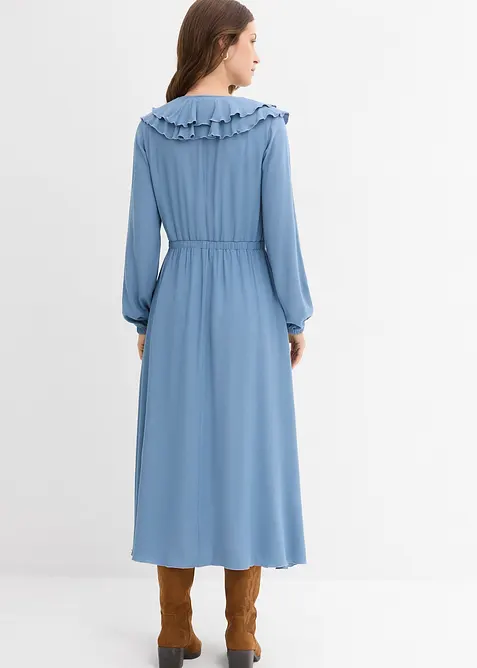 Dlouhé šaty ze splývavé viskózy, bonprix