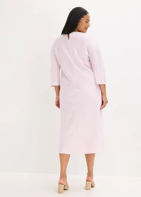 Midi šaty z lesklého saténu, bonprix