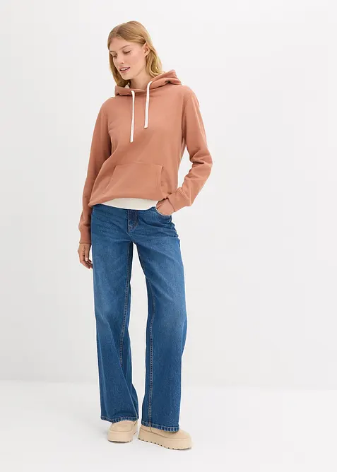 Mikina s kapucí, z čisté organické bavlny, bonprix