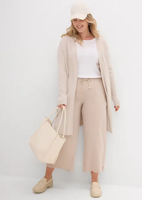 &Uacute;pletov&yacute; kab&aacute;tek z jemn&eacute; visk&oacute;zov&eacute; směsi, bonprix