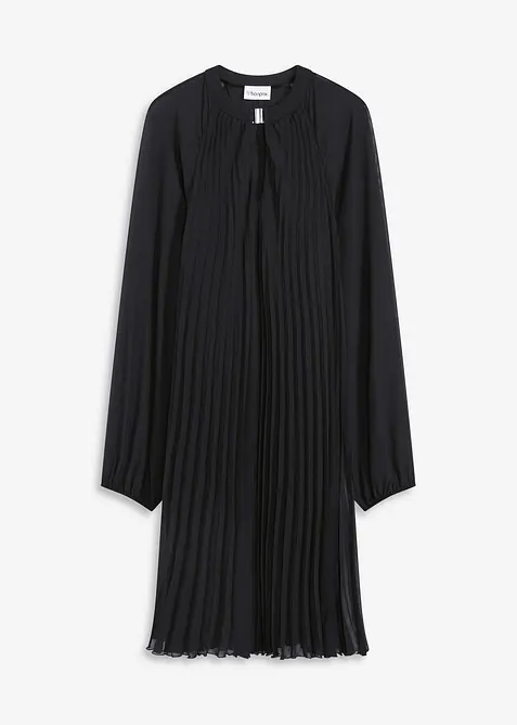 Minišaty s plisováním, z jemného šifonu, bonprix