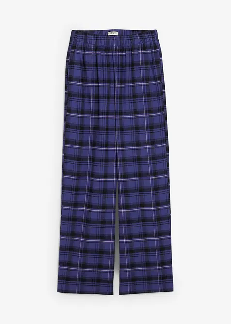 Flanelové kalhoty z čisté organické bavlny, bonprix