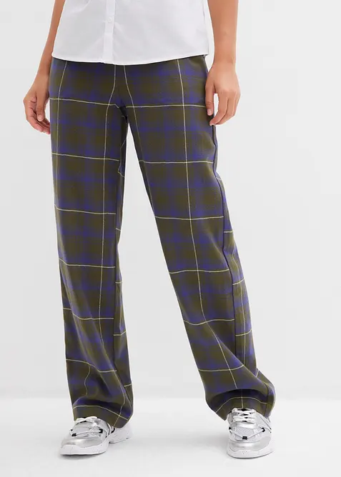 Flanelové kalhoty z čisté organické bavlny, bonprix