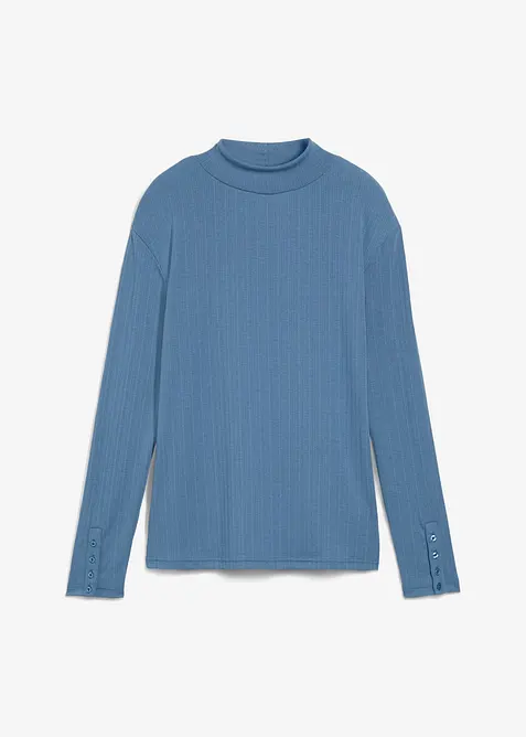 Žebrované tričko s dlouhým rukávem, bonprix