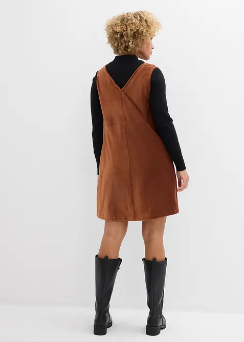 Šaty s laclem, ze žerzejového manšestru, bonprix