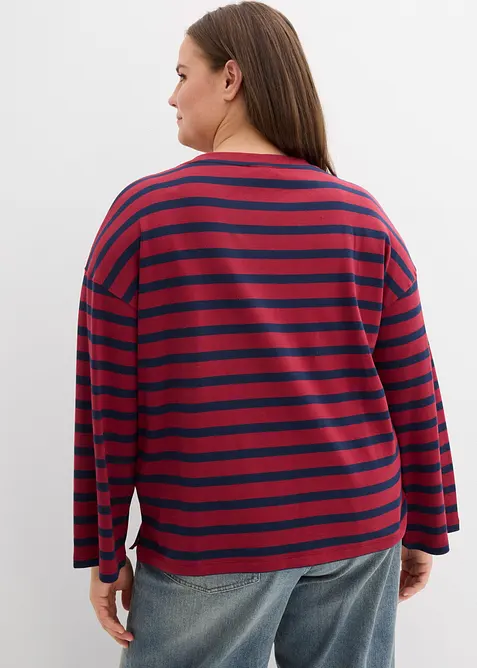 Pruhované triko z čisté organické bavlny, bonprix