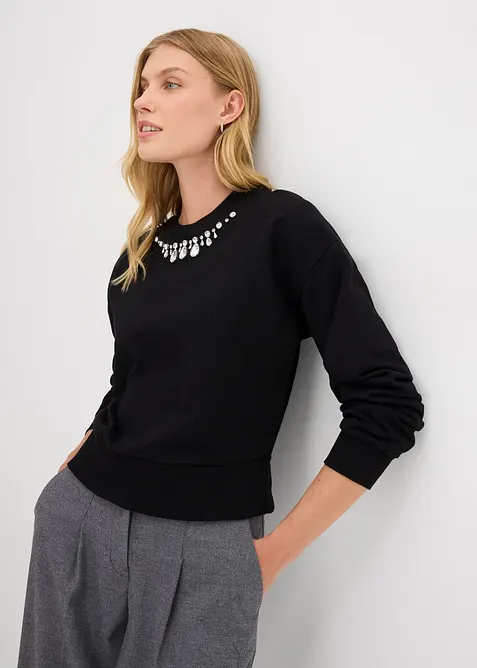 Oversize mikina z bavlny, bonprix