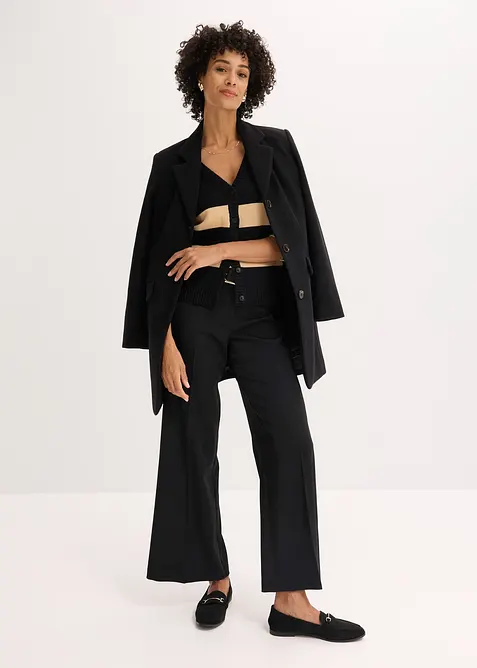 Bavlněný pletený kabátek s proužky, bonprix